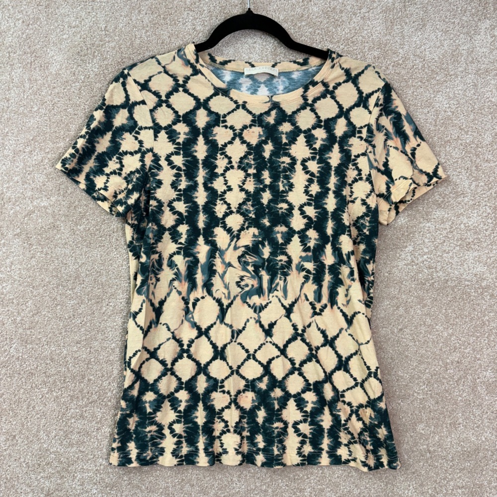 ULLA JOHNSON Estelle T-Shirt Womens Medium Tie Dye Cotton Short Sleeve tshirt